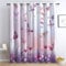 Generisch Verdunklung Svorhänge Schlafzimmer H215 x B220 cm, Traumkunst Schmetterling Blume Thermo Isolierte Vorhänge, Waschbarer Blumen Polyester Vorhan, Anwendbar Kinderzimmer und Wohnzimmer