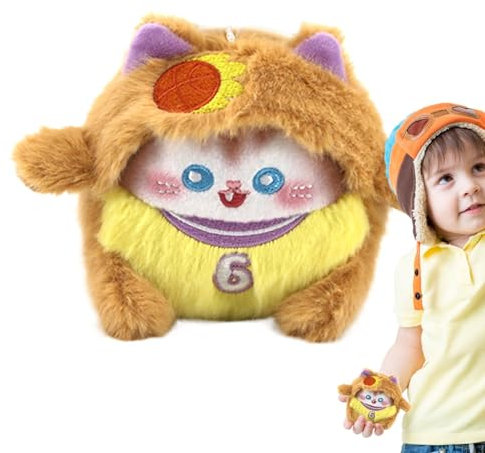 SVCEQZE Stofftierpuppe mit Duft, Plüschkätzchen-Anhängerpuppe,Multifunktionales Katzenplüschspielzeug - Interaktives Plüsch-Katzenspielzeug für Kinder, Erwachsene, alle Altersgruppen