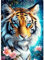 AIRDEA Tiger Diamond Painting Erwachsene, DIY 5D Blumen Diamant Painting Bilder, Bastelset Erwachsene Frauen als Haus Wanddeko 30x40 cm