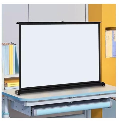 20/30/40/50 Inches Projector Screen, Easy Pull Out Projector Curtain, Lightweight Carry Projector Screen for Meetings, Projection Screen for Movies and Gaming(Glass beads,40in)