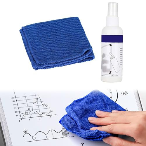 Rakiuty Whiteboard-Reiniger,Whiteboard Spray Cleaner,Dry-Erase Board Cleaner,100ml ﻿