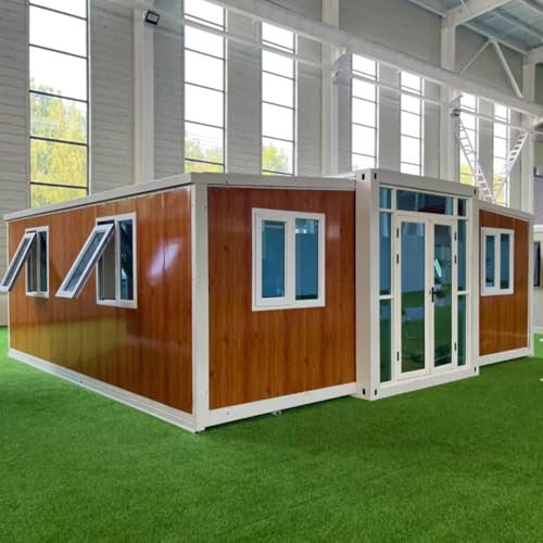 Casa piccola mobile prefabbricata prefabbricata di lusso 20Ft espandibile della casa del contenitore prefabbricata portatile prefabbricata con 2 camere da letto