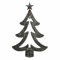 Loberon Wandkerzenhalter Jolise, Tannenbaum-Form, mit Antik-Finish, für EIN Teelicht, Kerzenständer, Weihnachtsdekoration, Weihnachten, Eisen, Glas, antikschwarz