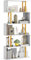 COSTWAY 4/5/6-Tier Bookshelf, S-Shaped Bookcase Ladder Shelving Unit with Anti-tipping Kits, Freestanding Tall Storage Shelf Open Display Rack for Living Room, Bedroom & Office (70 x 24 x 157cm)