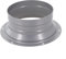 Zeroupshop Rundrohrflansch Aluminiumrohr Lüftungsschlauchverbinder Metallflansch Lüftungsschlitz Verbinder mit hoher Temperatur, Metalllüftungsflansch (110 mm)