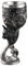 Magic Style Stainless Steel Decorative Goblet, Medieval Fantasy Red Dragon Goblet, Gothic Skull Wine Goblet Creative 3D Cat Skull Wolf Dragon Chalice Goblet 7oz (Cat,1PCS)