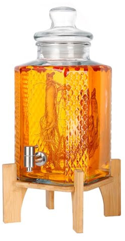 Ensemble de carafes à whisky pour homme, distributeur d'alcool pour tequila, bourbon, scotch, rhum, cadeaux pour papa (5 L)