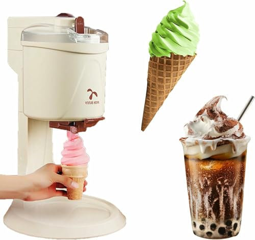 YGHBFRSZ Macchina per Gelato Soft, Macchina per Gelato Domestico, Gelatiera per Yogurt per Cucina Fai-da-Te Veloce - Goditi Le Prelibatezze Fatte in Casa!