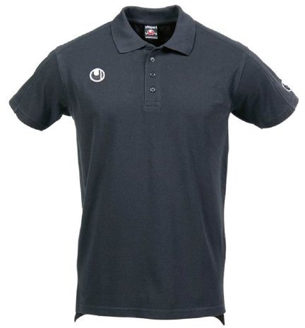 uhlsport Polo-Hemd Klassik Shirt, schwarz, L