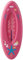 NUK Badethermometer für sicheres Baden, natürliche Messflüssigkeit aus Rapsöl, Made in Germany, 1 Stück, rosa