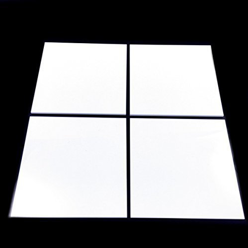 Lot de 10 carreaux de mosaïque carrés blancs 6 x 6 cm