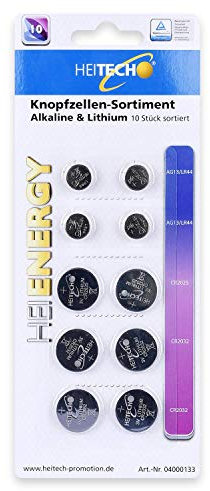 HEITECH Lot de 10 Piles alcalines