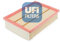 UFI Filters, Filtro Aria 30.246.00, Filtro Aria per Ricambio, Adatto a Auto, Applicabile su Diversi Modelli Ford, Mazda e Volvo