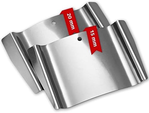 MULTIPICK Türfallengleiter - [2 Stück | 15 + 20 mm] Türfallen Öffnungswerkzeug - Profi Edelstahl Fallengleiter - Schlüsseldienst Türfallenöffner - Schloss Türöffnung Karten - Made in Germany