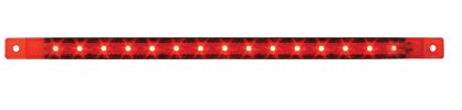 GG Grand General 76315 rot 30,5 cm ultradünne Oberflächenmontage 15-LED-Marker und abgedichtete Lichtleiste