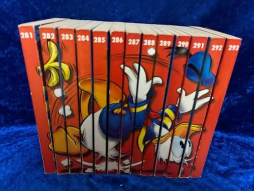 13 x Lustiges Taschenbuch: LTB 281, 282, 283, 284, 285, 286, 287, 288, 289, 290, 291, 292, 293 (= komplettes Buchrückenmotiv) Walt Disney Comic, Set Sammlung Konvolut