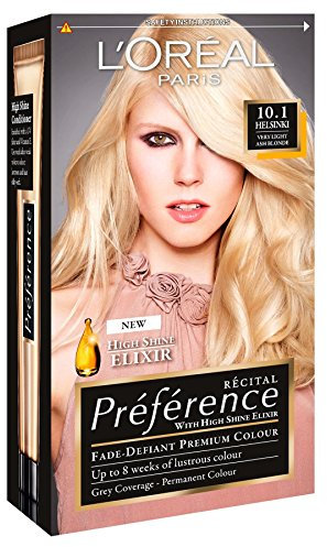 3 x L'Oreal Paris Recital Preference Permanent Colour 10.1 Helsinki Very Light Ash Blonde