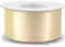 Satinband 38mm x 25m Rolle - FARBAUSWAHL in 3/6/12/18/25/38/50/75/100mm - farbecht & waschbar - Schleifenband für Hochzeit - Geschenkband zum Verpacken Dekorieren Basteln - Creme 824