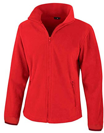 Result Women's R220F Fashion Fit Outdoor Fleece - Flame Red, X-Large/Size 16
