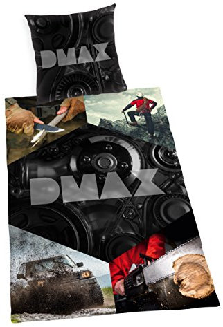 Herding DMAX Bettwäsche-Set, Wendemotiv, Bettbezug 135 x 200 cm, Kopfkissenbezug 80 x 80 cm, Baumwolle/Renforcé