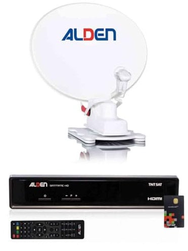 Alden Pack Onelight Parabole Automatique 65cm + Récepteur Satellite SATMATIC HD TNTSAT