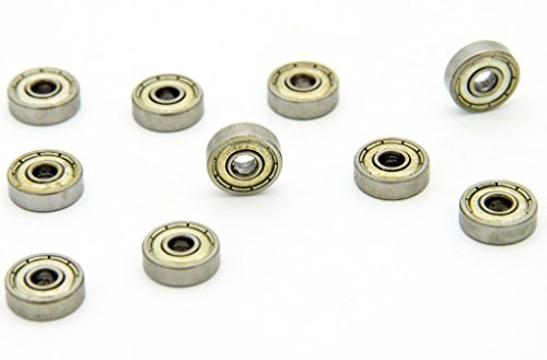 PROtastic® 10 Pcs 626Z 6 x 19 x 6 mm Sealed Radial Miniature Deep Groove Ball Bearing