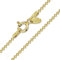 Amberta 925 Sterlingsilber Vergoldet 18K Damen-Halskette - Diamantierte Kugelkette - 1.2 mm Breite - Verschiedene Längen: 40 45 50 55 60 cm (45cm)