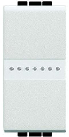 BTICINO N4051A INTERRUTTORE CON COMANDO ASSIALE 1P 16A 1M LIVING LIGHT
