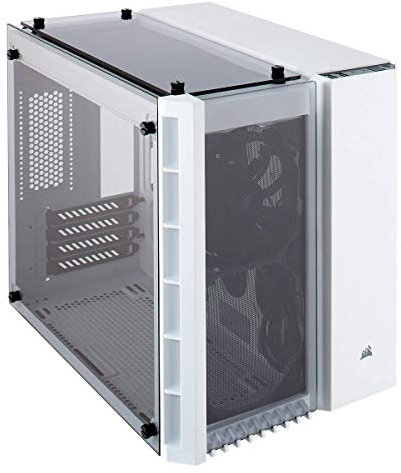 Corsair Crystal Series 280X - Caja de PC, ATX, tres paneles de cristal templado sin iluminación Nessun LED, Blanco
