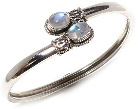 925 Sterling Silber Manschette Armbänder Für Damen Mondstein Edelstein Designer Armbänder Handgefertigte Mode Schmuck Geschenke