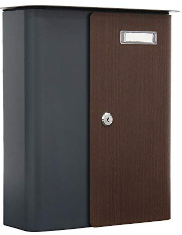 Rottner Briefkasten Splashy (Anthrazit Holzoptik)