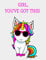 GIRL, YOU'VE GOT THIS UNICORN COMPOSITION NOTEBOOK TABLET JOURNAL DIARY: 8.5x 11 100 COMPOSITION WIDE RULED LINED PAPER