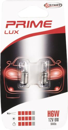 START Paar H6W 12V 6W BAX9S Halogen-Autolampen aus Glas