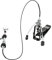 Fame HH9007 Remote Cable HiHat Ständer, Professionelle Einzelkette, Einstrebig, Verchromt, Drehbare Beine, Spikes, Ergonomisches Pedal, Stabiles Kabel, Multiklammer, Drop Clutch