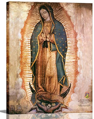 Hochformat auf Leinwand, Motiv Our Lady of Guadalupe, Wandkunst, Dekoration, Jungfrau Maria, religiöse, katholische Poster, Drucke, Bild für Altar, Wohnzimmer, Schlafzimmer, Dekoration, Lamina