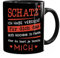 Moonworks® Kaffee-Tasse Schatz ich habe versucht für dich das beste Geschenk zu finden Geschenkidee Liebe schwarz Keramik-Tasse