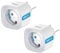 GHome Smart Steckdose 16A,Wlan Steckdose 2er Pack Smart Home Steckdose mit APP Fernsteuerung, Sprachsteuerung,Timer Funktion,WiFi Steckdose Kompatibel mit Alexa/Google Assistant,Nur 2.4 GHz