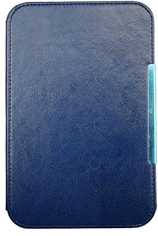 For Kindle 3 Leather Case, Cover for Kindle keyboard D00901 Protective Case K3 Business Intelligence Lightweight Luxury E-book Protective Case (Dark blue)