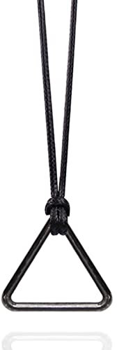 Star.W Anime Chainsaw Man Necklace Denji Pochita Cosplay Unisex Leather Chain Triangular Pull Ring Pendant Choker Accessories Jewelry