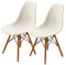 SHENGYIJING Esszimmerstühle Abdeckungen 2/4/6 Stück,Stil Shell Esszimmerstuhl Mid Century Modern Stuhl Sipcover,Gepolsterte Dining Accent Side Stuhlhussen (Creme,2 Pieces)