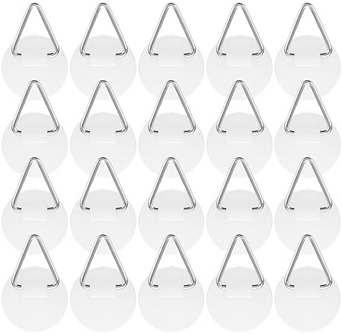 VILLCASE 50pièces Crochets Adhésifs Invisibles Pour Assiettes De Support Mural Minimaliste Fixation Facile Et Sûre Pour Large Gamme Pour Décoration Murale à Domicile Et Restaurant