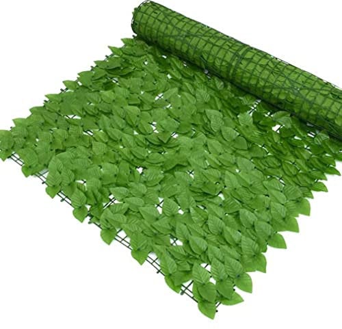 ZILOOK Efeu Sichtschutz Künstliche Efeu Hecke Sichtschutz Gartenschutzzaun zur Tarnung und zum Schutz der Privatsphäre WEWYQSJXBXF-396(Size:200x200cm)