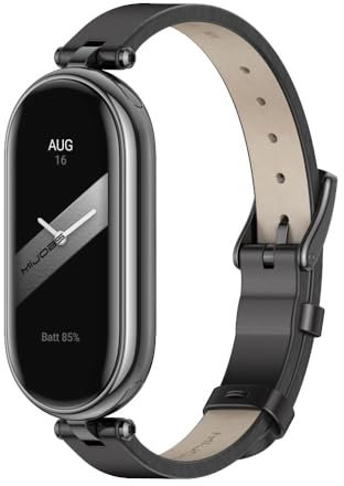 MIJOBS Ersatzarmband für Xiaomi Mi Band 10/9/8, einfache Installation Intelligentes Edelstahlband, Stil verstellbares Metallband für Xiaomi Band 9