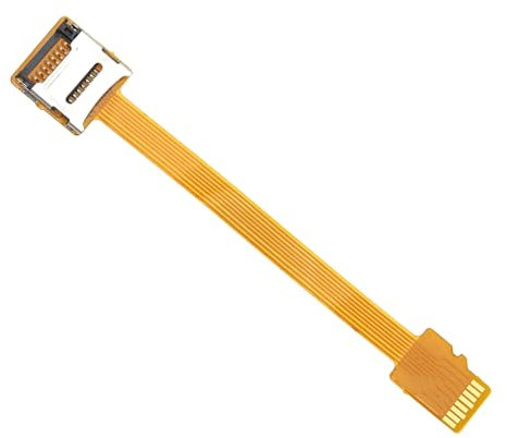 The Lord of the Tools Câble d'extension Micro SD pour Carte Mémoire TF Compatible avec Micro TF PDA Smartphones à Carte Lecteur MP3/MP4 GPS Câble d'extension FPC Plat 9,4cm