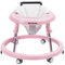Aibeirbaby Baby Lauflernhilfe, Faltbarer Baby Walker mit Bremsendesign und Tablett, Anti-Rollove Lauflernwagen mit 10-Fach Höhenverstellbar, Lauflernhilfe Baby (Rosa)