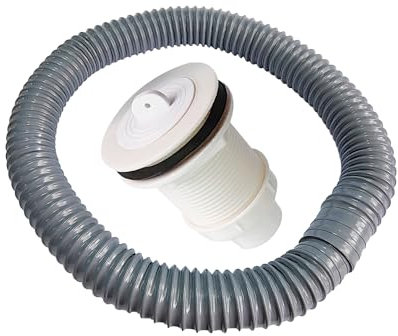 Qrity 1 Piezas Sifón para Lavabo Desagüe para Lavabo, Manguera de Drenaje Flexible para el Fregadero de la Cocina, Conector de 64mm + Tubo de Desagüe