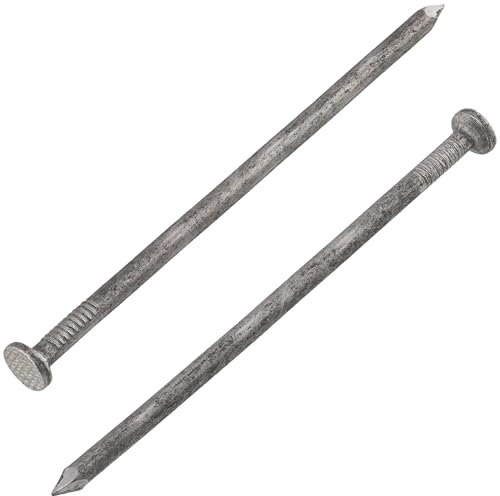 AERZETIX - C70860 - Juego de 100 Clavos con cabeza plana Ø4x100mm - diámetro de cabeza Ø9mm - en acero - color plata - tapicería revestimiento carpintería