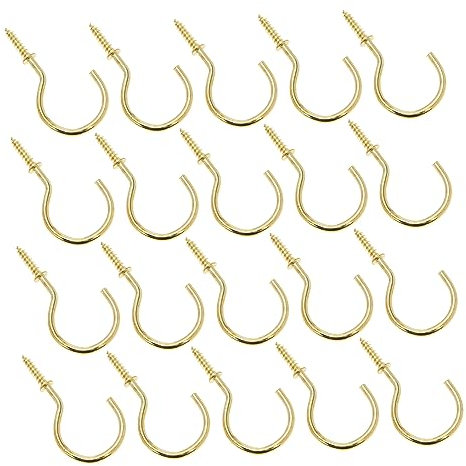 PRETYZOOM 20stücke Schraubhaken Fragezeichen-tassenhaken Wandhaken Metall Haken Für Küche Handtuch Schuhe Pflanzenhaken Diy Aufhänger Innen Outdoor