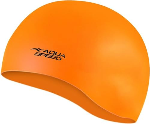 Aqua Speed Mono Silikon Badekappe - Super Stretch, Langlebig, Chlorresistent, Vielfältige Lebendige Farben
