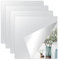 Honcet 4 Pcs Mirror Stickers 30x30cm, Self Adhesive Stick on Mirror Tiles for Wall, Tile Stickers Acrylic for Home Bathroom, Door (2mm Thick)